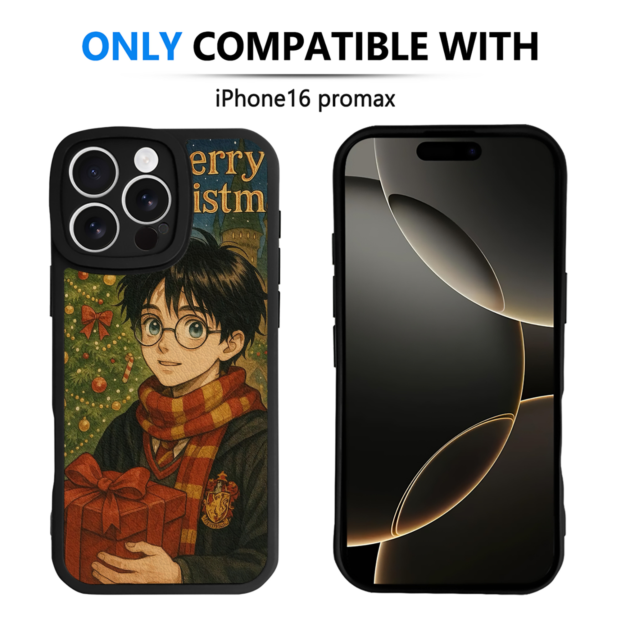 （画像用） Harry Potter ハリー・ポッターシリーズ 【iPhone 16シリーズ対応】シリコンスマホケース（レザー調） 材質：シリコン